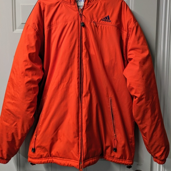 adidas reversible jacket red